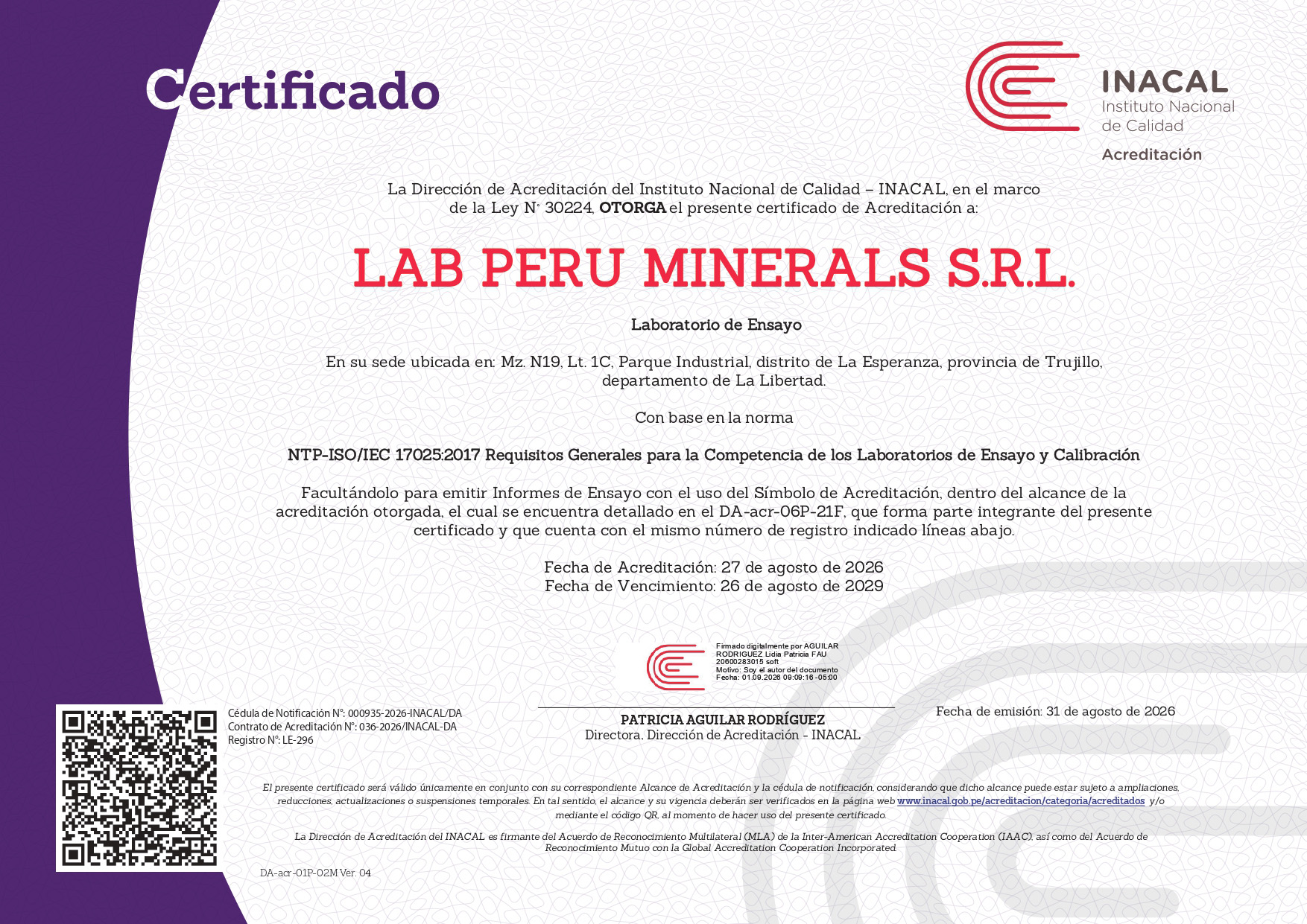 Lab Perú Minerals